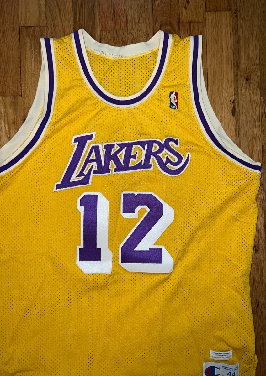 VLADE DIVAC Champion Los Angeles Lakers AUTHENTIC Jersey 44 Kobe