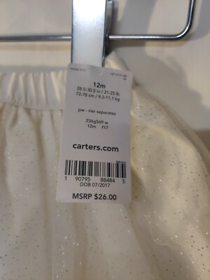 NWT Carter's Girls Tutu Skirt 12 Months | eBay
