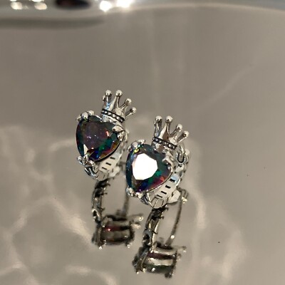 Sterlingsilber schwarz Harz Liebe Herz Reifen Kreis Umarmungs Ohrringe Geschenk