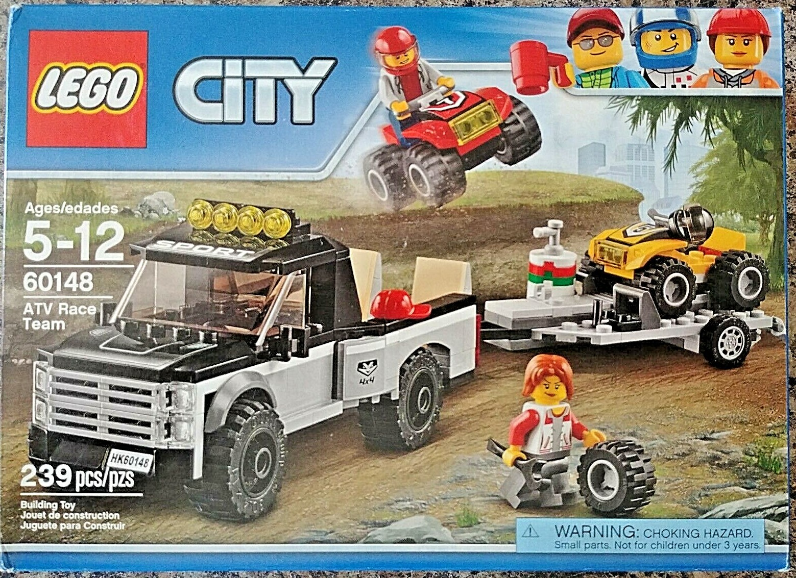 lego city great vehicles atv race team 60148