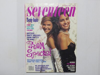 March 1991 SEVENTEEN Magazine Prom Special Emma Limor VERY RARE H1