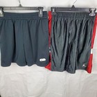 Nike Shorts Boys XL Black Air Jordan Gym Training Mesh Active Athletic Lot Of 2