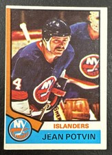 1974-75 O-Pee-Chee Hockey - #101 Jean Potvin - New York Islanders