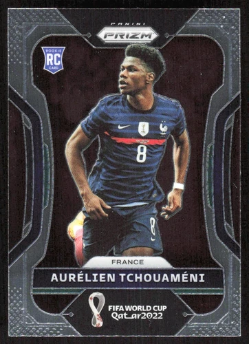 2022 3077D Panini Prizm FIFA World Cup Qatar Aurelien Tchouameni Rookie France