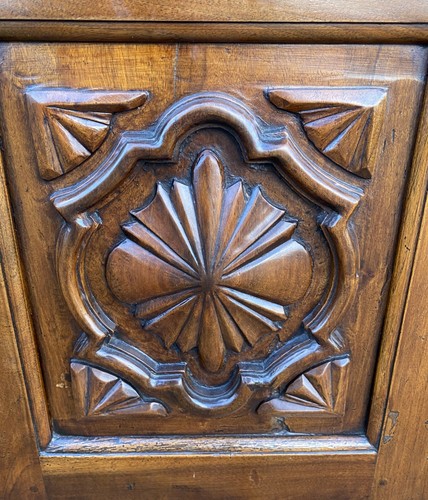 ANTICA PIATTAIA CREDENZA NOVECENTO PIEMONTESE PRIMI 1900 LEGNO BAROCCO DISPENSA - Foto 8 di 12