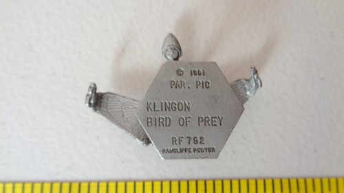Star Trek TNG Rawcliffe Fine Pewter Klingon Bird of Prey 1991 RF792 - Picture 4 of 4