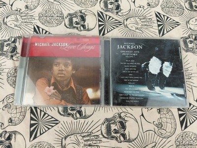2 Michael Jackson : Love Songs & Greatest Hits History Volume 1 Tested Fast Ship