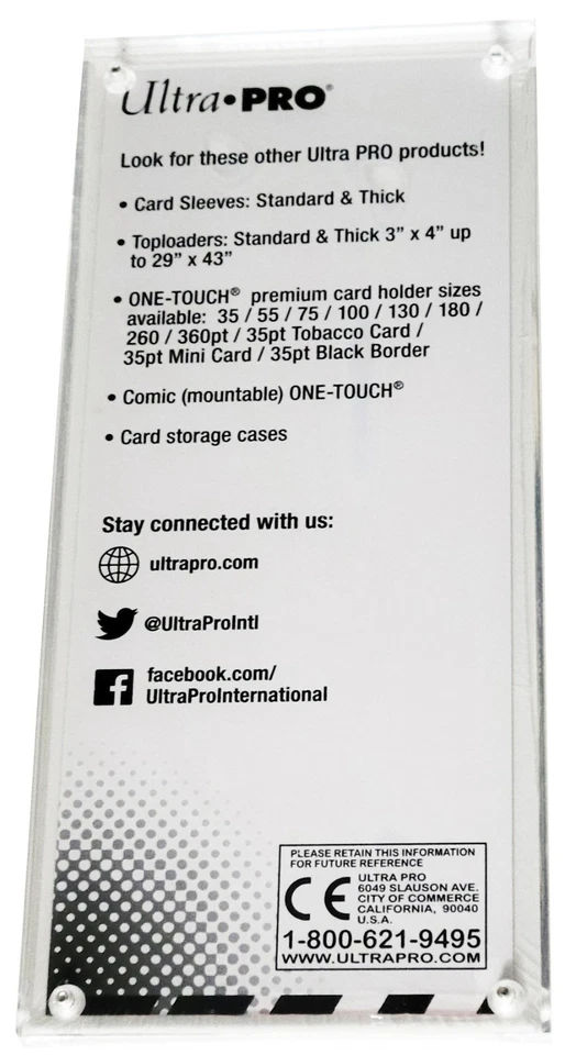 1 Portaboletos Ultra Pro Lucite Moneda Talón Evento Deportes Concierto Exhibición Foto 2 de 2