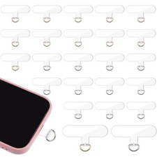 24 Pcs Phone Tether Tab Transparent Universal Phone Lanyard Patch Without Adh...