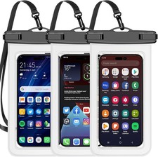 Up to 8.3" 5 Pack Multicolor Universal Waterproof Phone Pouch, Phone Waterproof