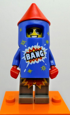 LEGO (71021) CMF Series 18 Firework Guy Minifigure col18-4 Complete New Rocket