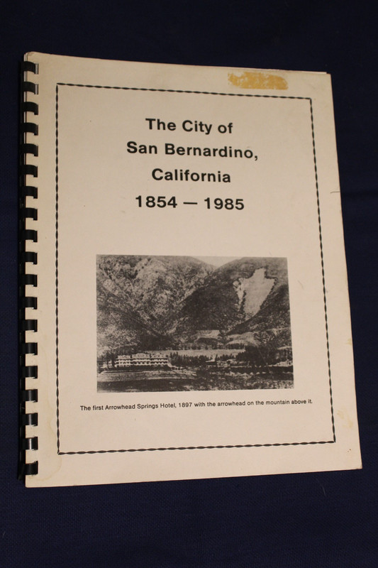 City of San Bernardino,  Calif. Book and  ten Year Sterling  Service Pin