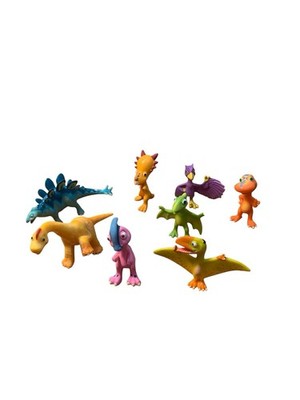 2010 Jim Henson Learning Curve Dinosaur Train Lot of 8 Dino Figures No Dups