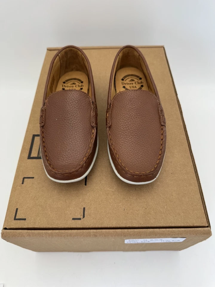 Driver Club EE. UU. Unisex-Niño Niños Cuero Veneciano Estilo de Conducción Pan S262 Foto 2 de 4