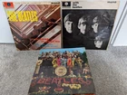 The Beatles Please Please Me, With The & Sgt Pepper Vinyl Record Worn Condition