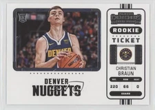 2022-23 Panini Contenders Ticket Photo Variation Christian Braun Rookie RC 0xe0