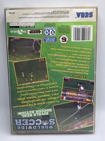 Worldwide Soccer (Sega Saturn, 1995) Complete w/ Reg Card