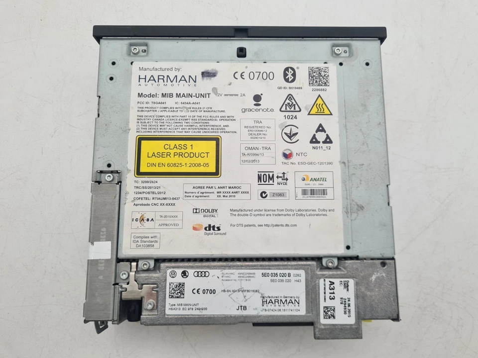 --- DEFEKT --- FUNKTIONIERT NICHT --- Harman MIB Main Unit 5E0035020B - Bild 2 von 4