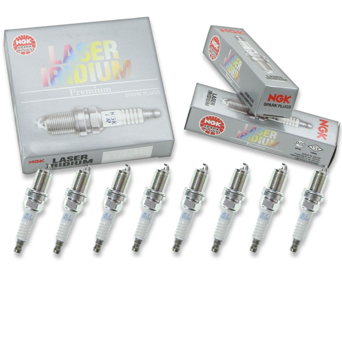 8 pc NGK 7658 IFR6J11 Laser Iridium Spark Plugs for PK20TT IK20TT FR6D133 es
