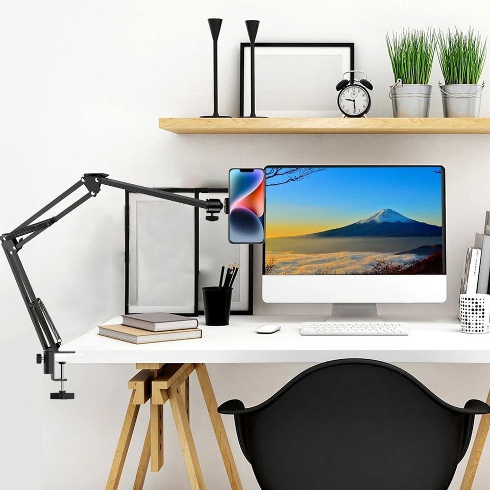 Overhead Tripod Mount for Camera Webcam Ring Light Long Articulating Arm - Image 2 of 4