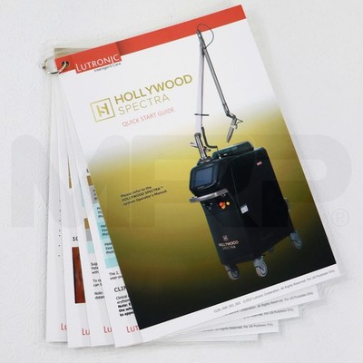 2022 Lutronic Hollywood Spectra Quick Start Guide Laminated Reference Material