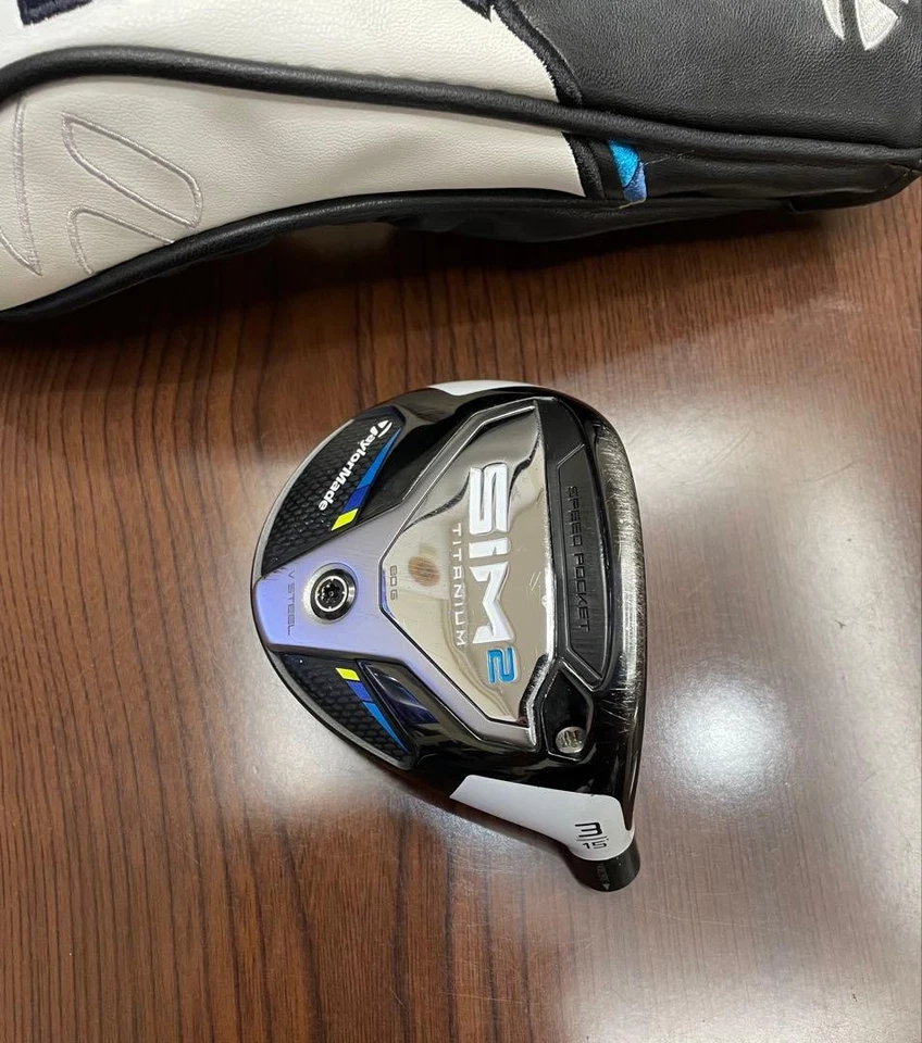 TaylorMade SIM2 3W 15 Fairway Wood HEAD ONLY Right Handed TITANIUM Headcover - Image 3 of 4