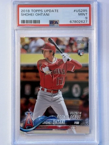 2018 Topps Update Series- Rookie - Shohei Ohtani #US285 RC PSA 9
