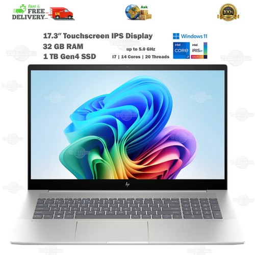 HP ENVY 17.3″ Inch Touchscreen Laptop 32GB RAM i7-13700H up to 5GHz 1TB SSD Gen4