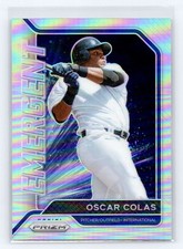 2021 Panini Prizm Emergent Silver Prizm #EM4 Oscar Colas