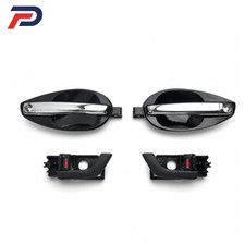 Front Inside Outside Door Handle Set Lh Rh Chrome Fits 2003-2008 Hyundai Tiburon
