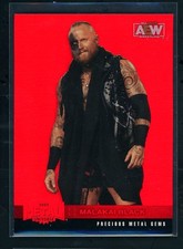2022 Upper Deck AEW Metal Universe Malakai Aleister Black PMG Red /100 WWE