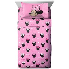 Ultra-Soft Minnie Mouse Bedding Set - 4 Piece