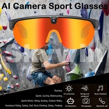 6K AI Smart Glasses 8MP Camera Bluetooth Call Voice HD Video Recording