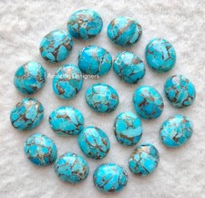 Natural Blue Copper Turquoise Oval Cabochon 5x7mm to 20x25mm Loose Gemstone