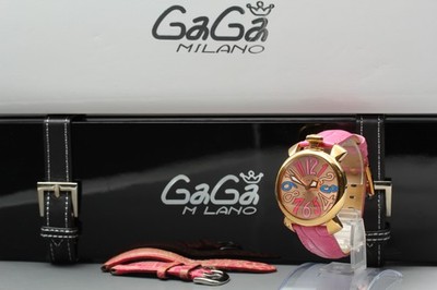 [N MINT BOX] GaGa MILANO Hawaii Manuale 40 Limited Edition Quartz Women's Watch