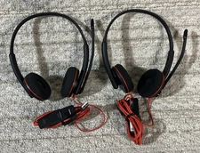 Lot of 2 Plantronics Blackwire C3220 Headset USB-A - Excellent Condition!