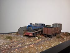 00 Gauge Static Display Finished Abandoned Yard Diorama