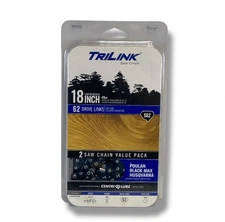 Trilink S62  18" 2 Pack Replacement Saw Chain 62 Drive Links NEW NIB