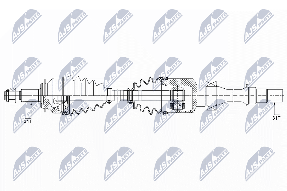Nty Driveshaft For Mazda 6 2.5 Atm 12-, Cx-5 2.5 2Wd Atm 12- /Right - Image 4