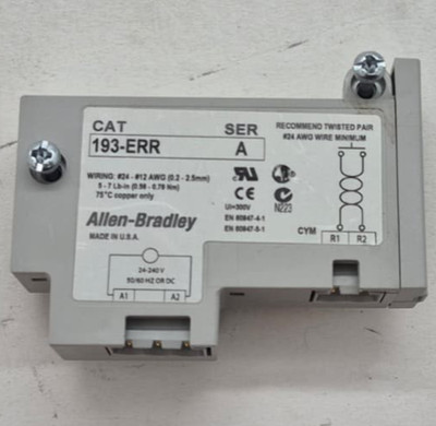 ALLEN BRADLEY 193-ERR Ser A CONTACT BLOCK