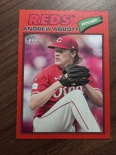 Andrew Abbott 2026 Topps Heritage - Red Border Cincinnati Reds #31