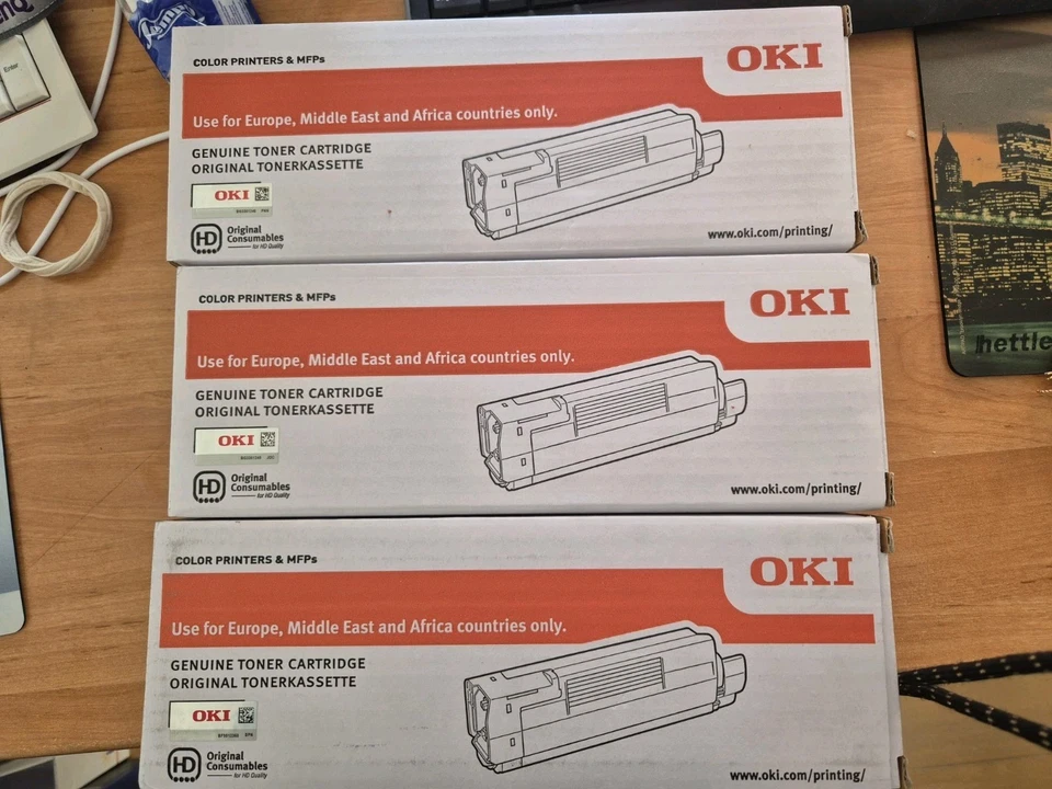 OKI 43324422 Toner, Typ: Original, Farbe: Magenta und 2 mal Scwarz Kapazität: 50 - Bild 2 von 3