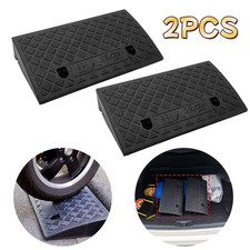 2 Pack 2'' Rise Driveway Curb for Ramps,Driveway Ramp Car Slope Ramp for Loading