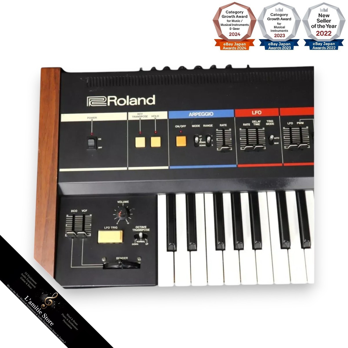 Roland JUNO-6 61-Key 6-Voice Polyphonic Analog Synthesizer