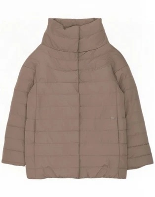 Abrigo acolchado de gran tamaño Guess para mujer Reino Unido 12 gris medio poliéster GM18 - Imagen 1 de 4
