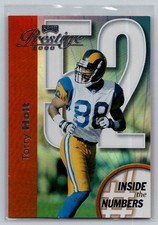 2000 Playoff Prestige Football Inside the Numbers #IN52 Torry Holt - Rams