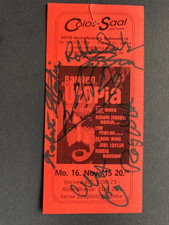 BANNED FROM UTOPIA  2015 In-person signed Eintrittskarte 7x15 Autogramm