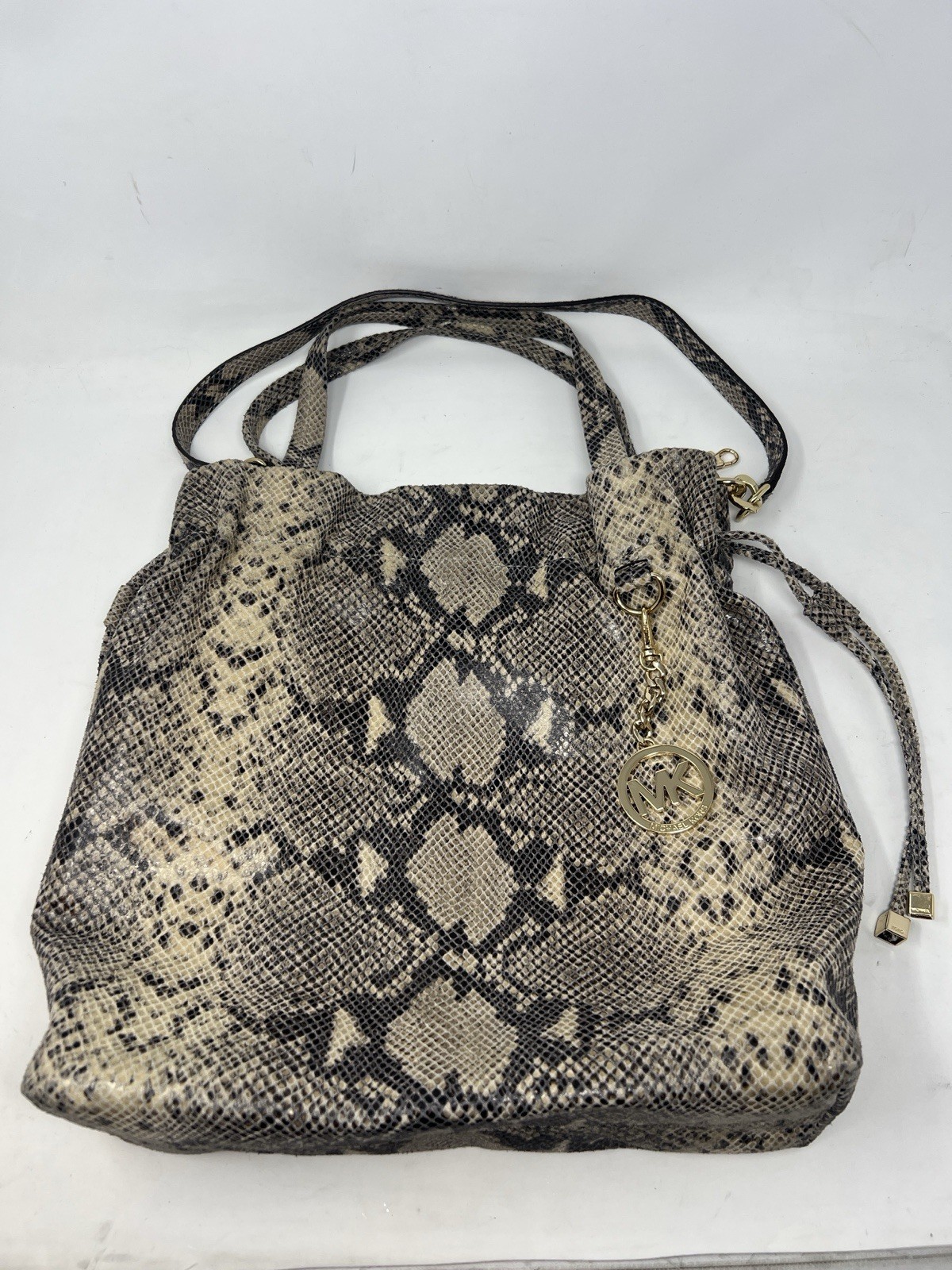 Michael Kors Lenox Large Python Embossed Tote Bag - image 1