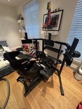 RSEAT P1 Racing Simulator, Monitor Stands, Sparco Seat, And Accessories included