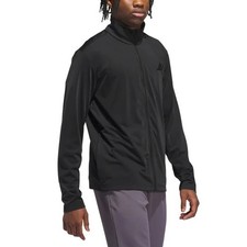 adidas Men's Tricot Track Jacket Full Zip Stand Collar Recycled Polyester M